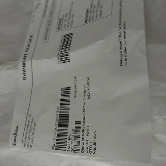 Versace Bath Robe In Box - Picture 3 of 6